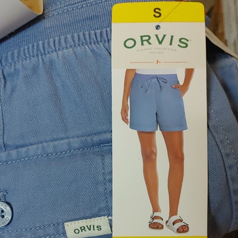 NWT Orvis‎ Women's Cotton Blend Shorts Blue - Picture 3 of 7